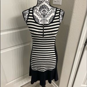 Monteau Pink Stripe Bodycon Tank Dress